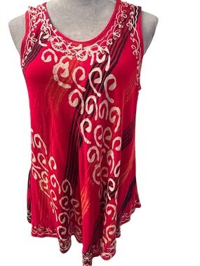 India Boutique Red Women's Blouse Top